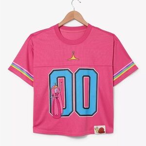 Adventure Time Princess Bubblegum‎ Women's Cropped Football Jersey BoxLunch
